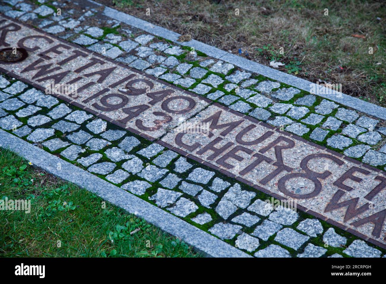 Ghetto-Mauer, Warschau, Polen Stockfoto