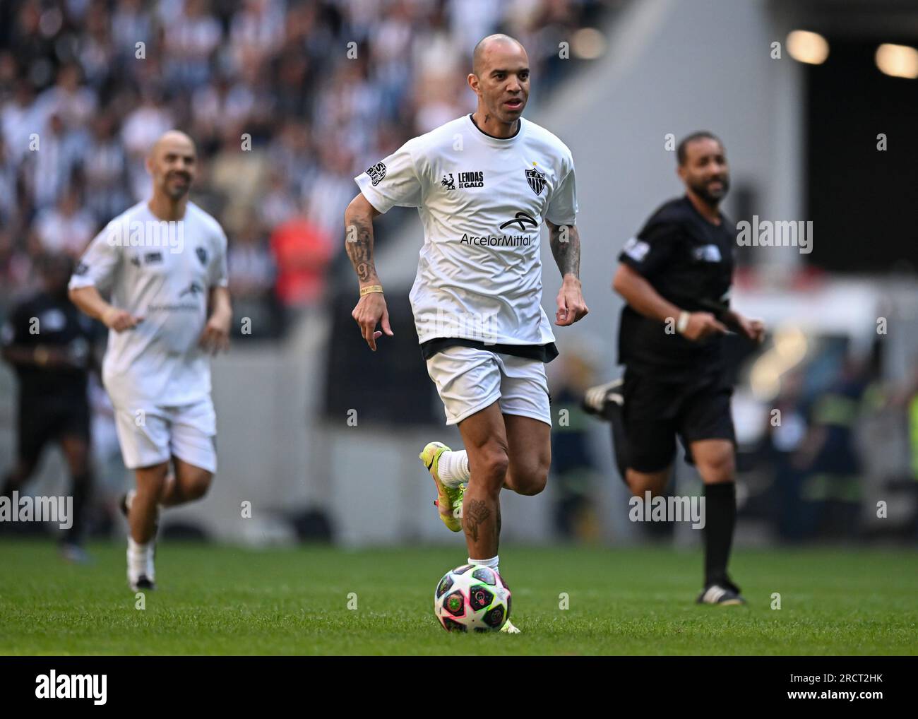 Belo Horizonte, Brasilien. 16. Juli 2023. Arena MRV ehemaliger Spieler Diego Tardelli, während eines Freundes zwischen den Legenden von Atletico Mineiro auf der Arena MRV, diesen Sonntag, 16. 30761 $ (Gledston Tavares/SPP) Guthaben: SPP Sport Press Photo. Alamy Live News Stockfoto