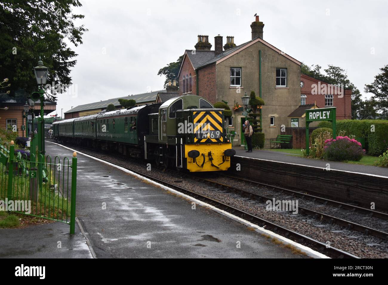 Lokomotive der Baureihe 14 Nr. D9551 am Watercress Line Diesel Gala Day 14. Juli 2023 Stockfoto