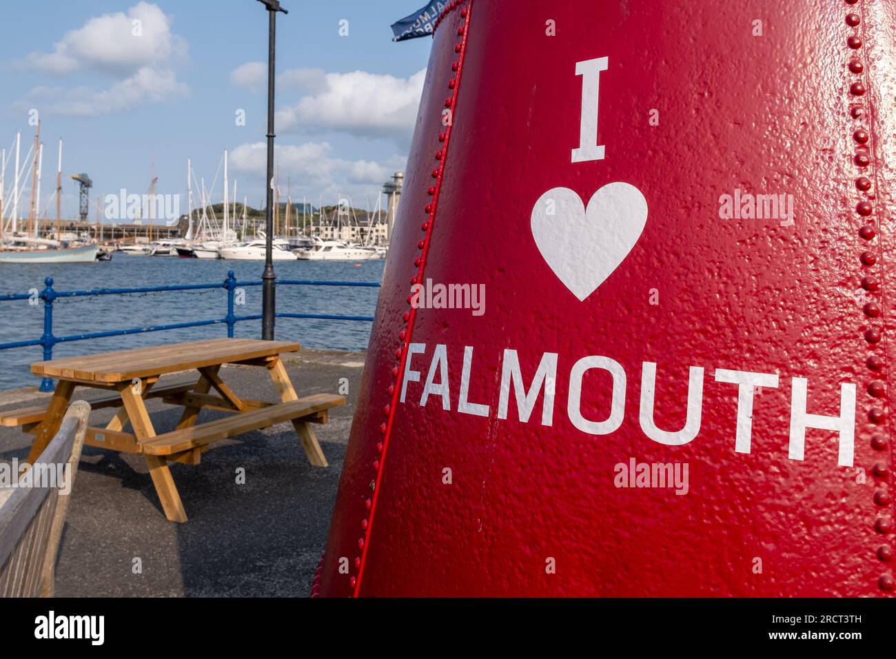 Ich liebe Falmouth, Cornwall, England, Großbritannien Stockfoto