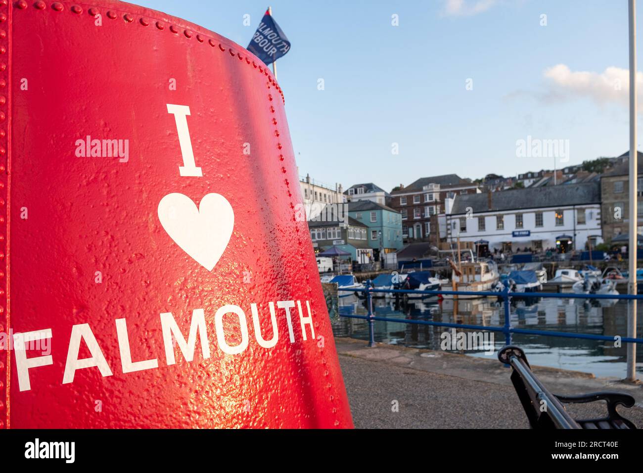 Ich liebe Falmouth, Cornwall, England, Großbritannien Stockfoto