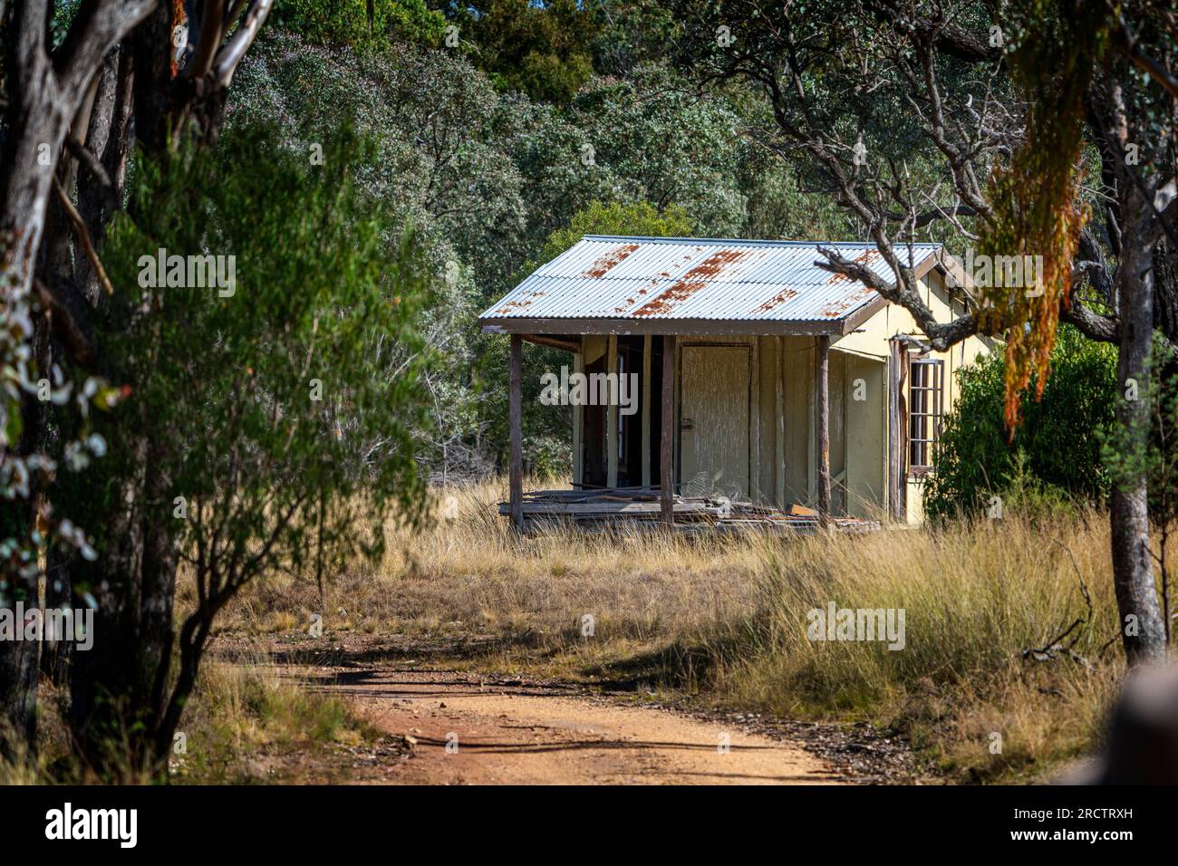 Verlassene Arbeiter Hütte, Broadwater Abschnitt, Sundown National Park, Queensland Australien Stockfoto