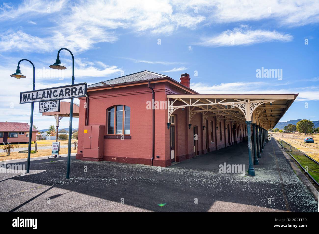 Historischer Bahnhof Wallangarra, Wallangarra, Grenze Queensland New South Wales, Queensland, Australien Stockfoto