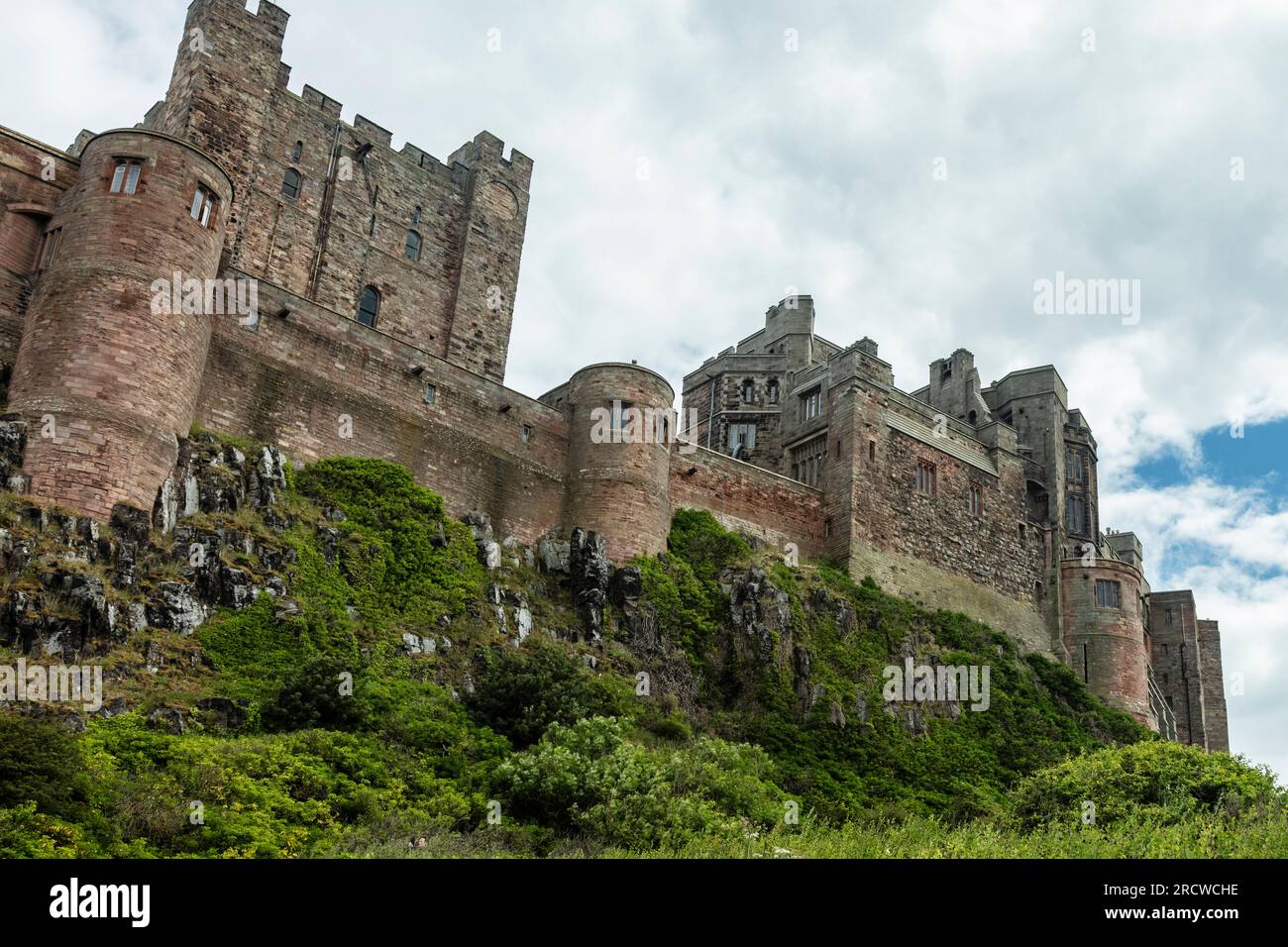 Bamburgh Castle in Northumberland. Stockfoto