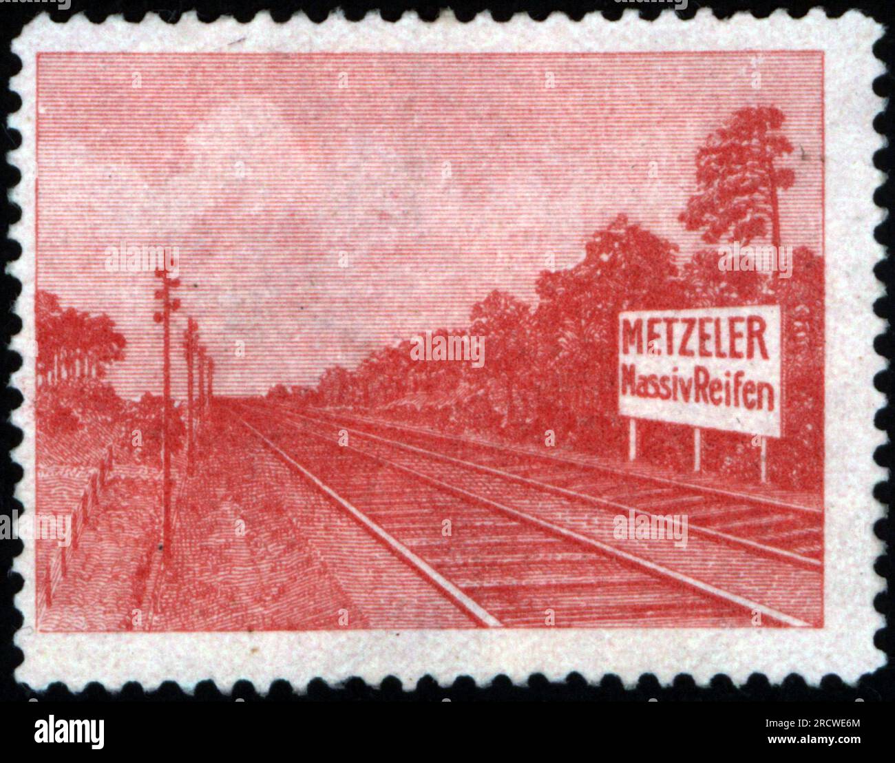 Werbung, Transport/Transport, Metzeler Solid Tyres, Metzeler OHG, München, POSTERSTEMPEL, ADDITIONAL-RIGHTS-CLEARANCE-INFO-NOT-AVAILABLE Stockfoto