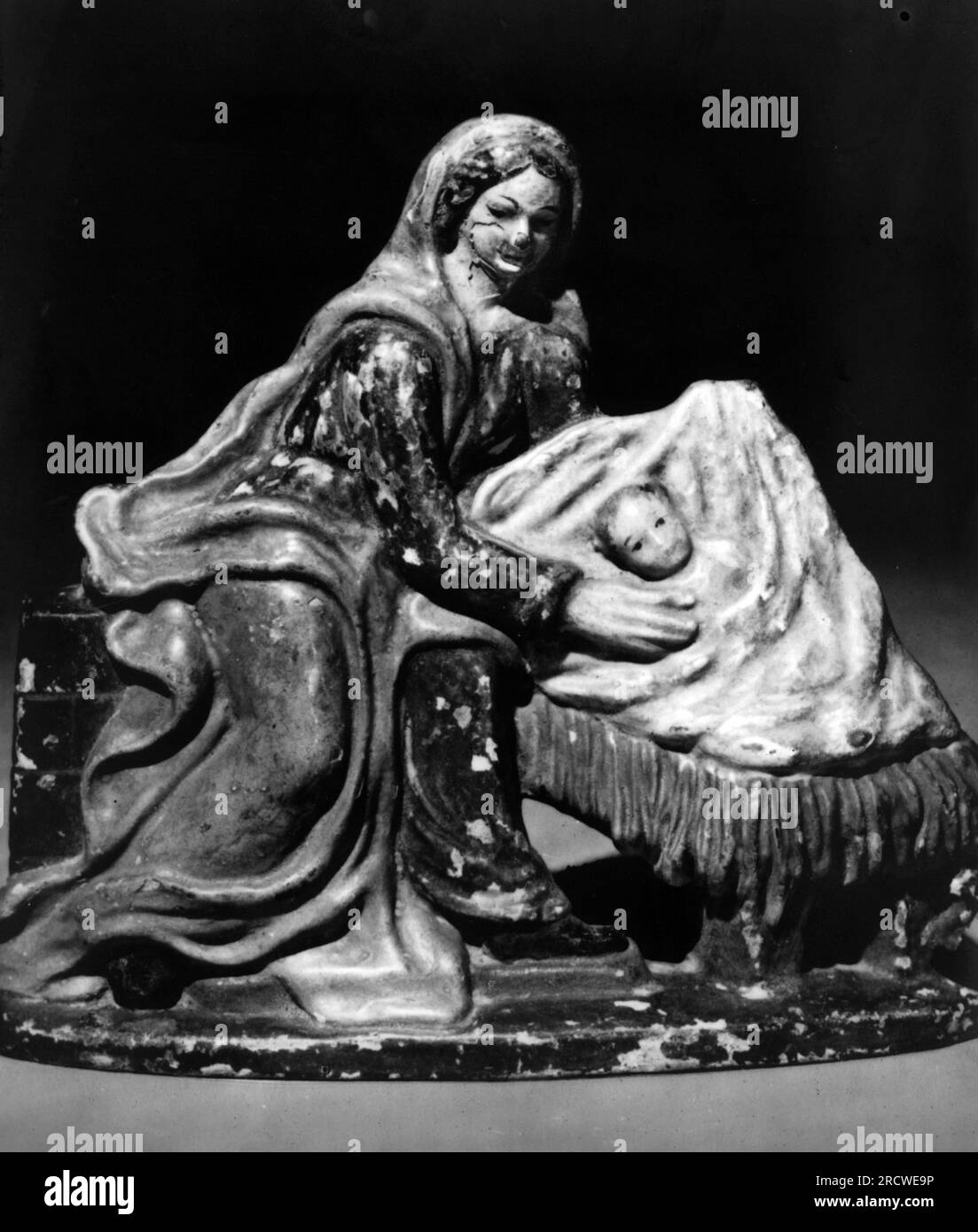 Weihnachten, Geburtsszene, Relieffigur Maria mit dem kleinen Jesus, Terrakotta, gemalt, ZUSÄTZLICHE-RECHTE-FREIGABE-INFO-NICHT-VERFÜGBAR Stockfoto Weihnachten, Geburtsszene, Relieffigur Maria mit dem kleinen Jesus, Terrakotta, gemalt, ZUSÄTZLICHE-RECHTE-FREIGABE-INFO-NICHT-VERFÜGBAR Stockfoto