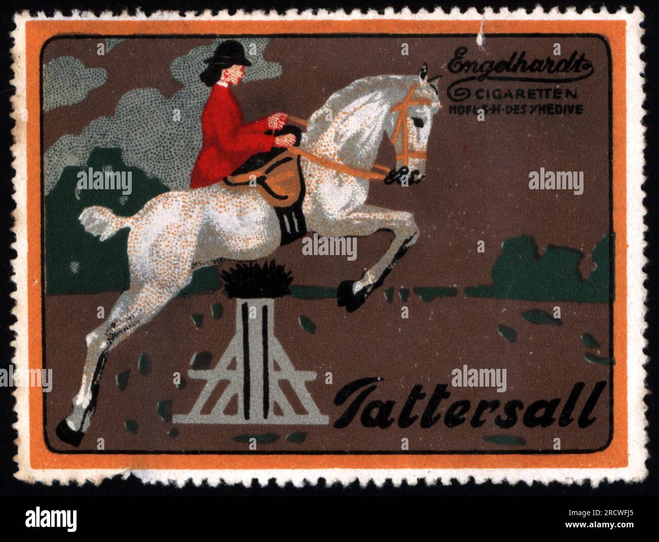 Werbung, Tabak, Tattersall Zigaretten, Leopold Engelhardt Tabakfabriken, ZUSÄTZLICHE-RECHTE-FREIGABE-INFO-NICHT-VERFÜGBAR Stockfoto