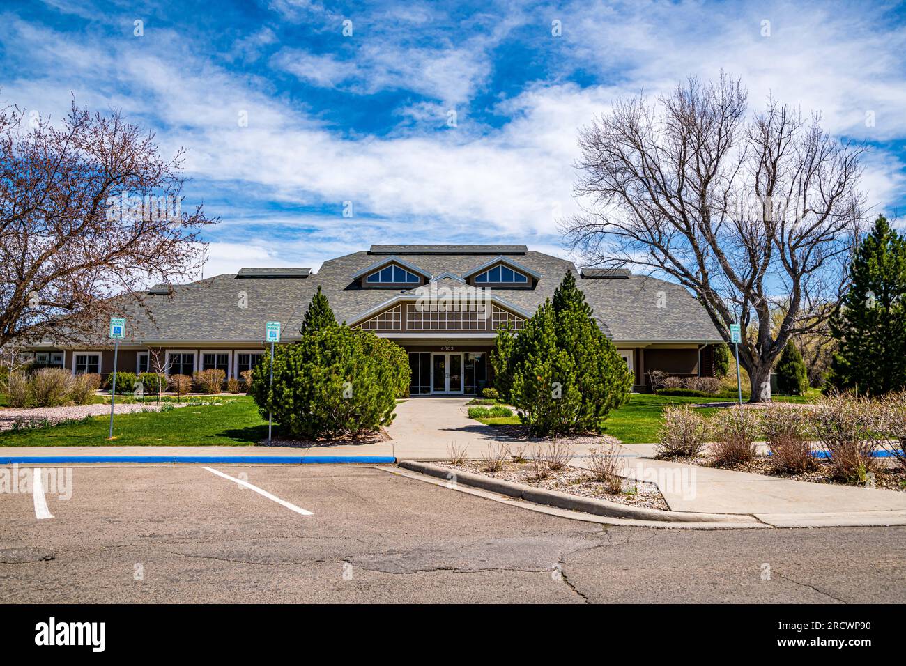 Wyoming, WY, USA - 10. Mai 2022: Das Kiwanis Community House Stockfoto