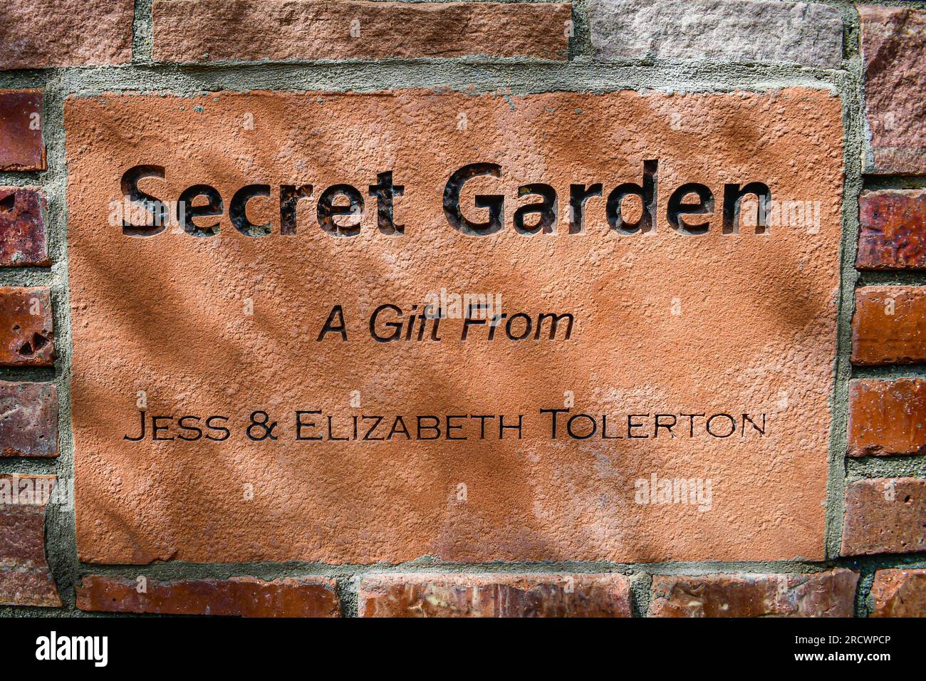 Wyoming, WY, USA - 10. Mai 2022: The Secret Garden Stockfoto