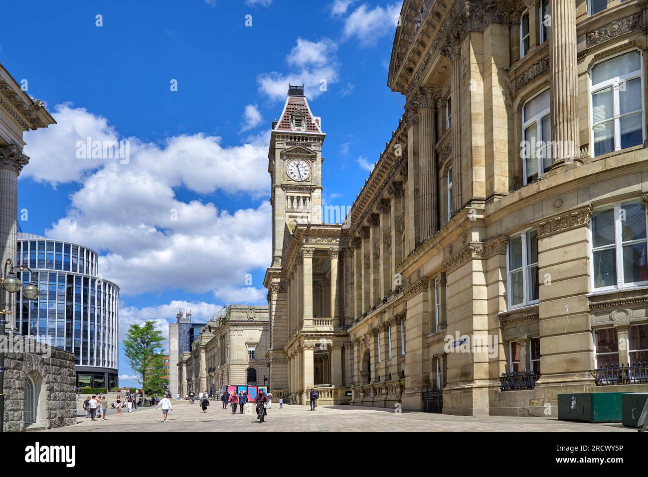 Museum and Art Gallery and Clock Tower, Chamberlain Square, Birmingham, England, Großbritannien Stockfoto