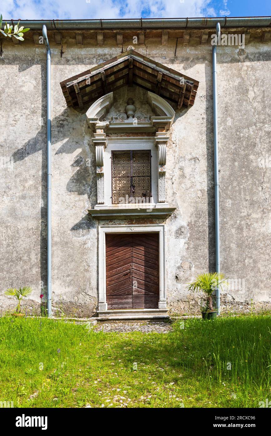 Italien Veneto das Dorf Santa Maria - Revine Lago - Kirche St. Mary, Ich Stockfoto