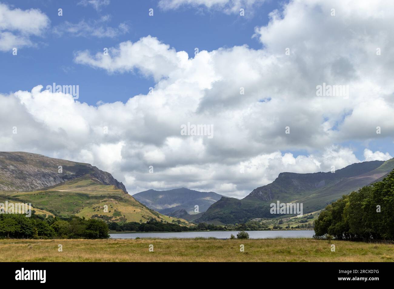 Die Nantlle Ridge Mountains in Snowdonia, Nordwales Stockfoto