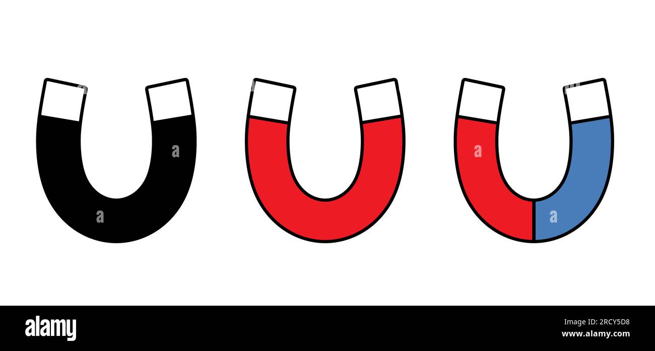 Energie, Magnetfeld. Linien um einen Stabmagneten. Polarmagnetdiagramm oder -Schemata. Elektromagnetisches Feld und Magnetkraft. Positiv, negativ oder NOR Stockfoto