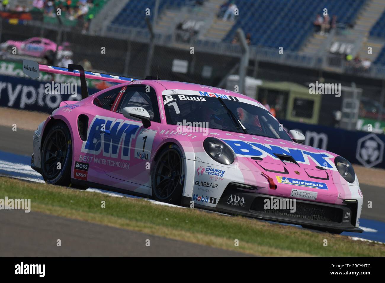 Bastian Buus Porsche Supercup 2023 British Grand Prix Support Race. Stockfoto