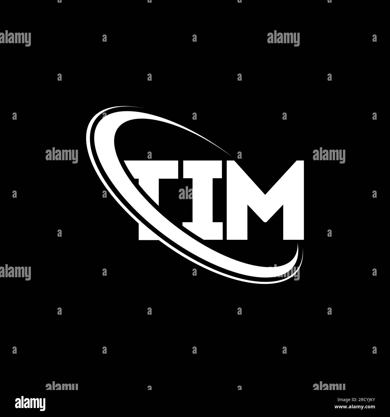 TIM Logo. TIM-Brief. LOGO mit TIM-Buchstaben. Initialen Tim Logo verbunden mit Kreis und Monogramm-Logo in Großbuchstaben. TIM Typografie für Technologie, Geschäfte Stock Vektor