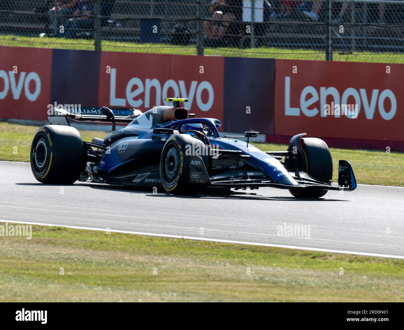 Silverstone, Großbritannien – Freitag, 7. Juli 2023 – FORMEL 1 ARAMCO GROSSEN PREIS 2023 – Logan SarSergeant (USA) – Williams Mercedes Team Stockfoto