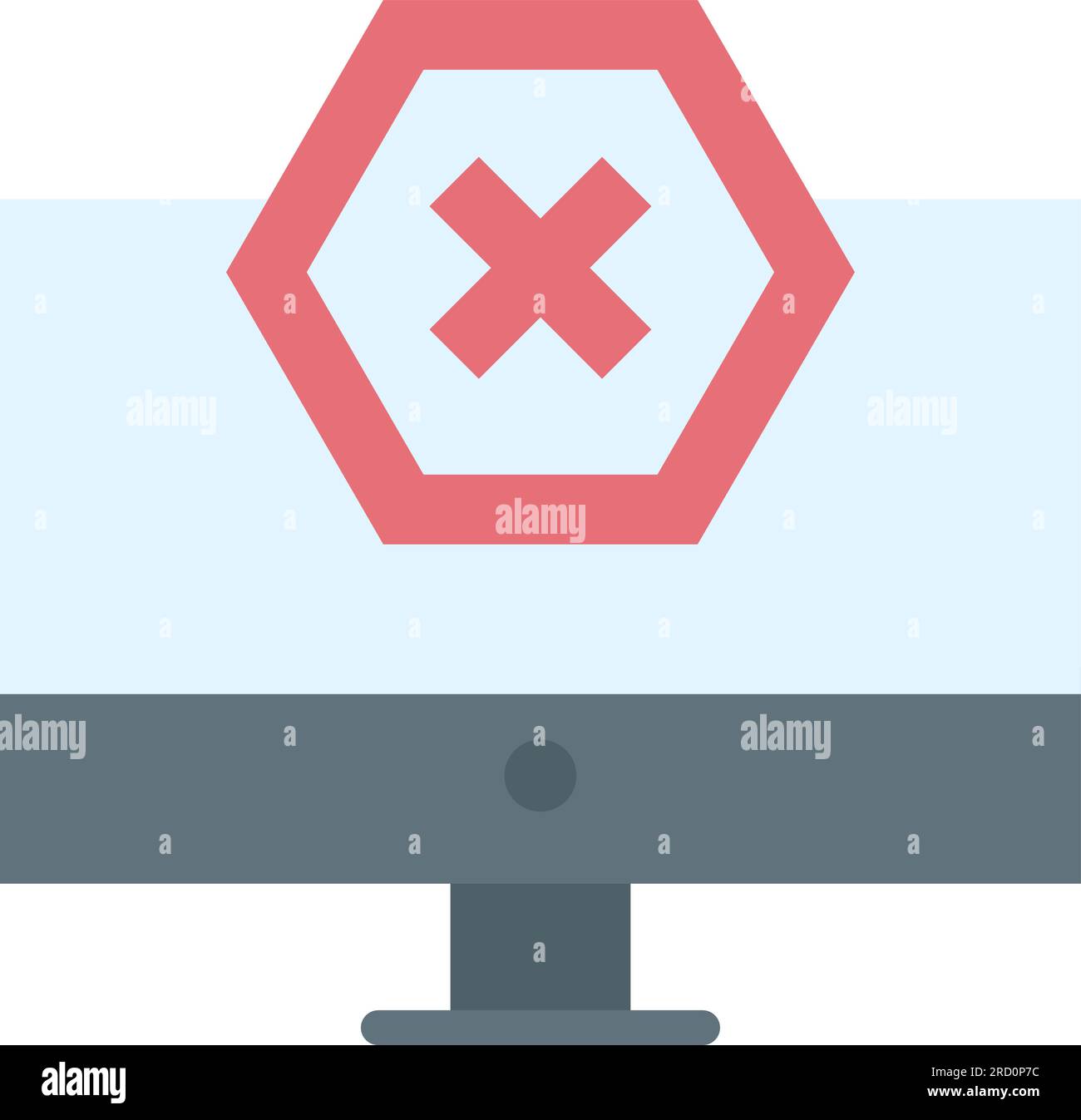 Bild Des Ad-Blocker-Symbols. Stock Vektor