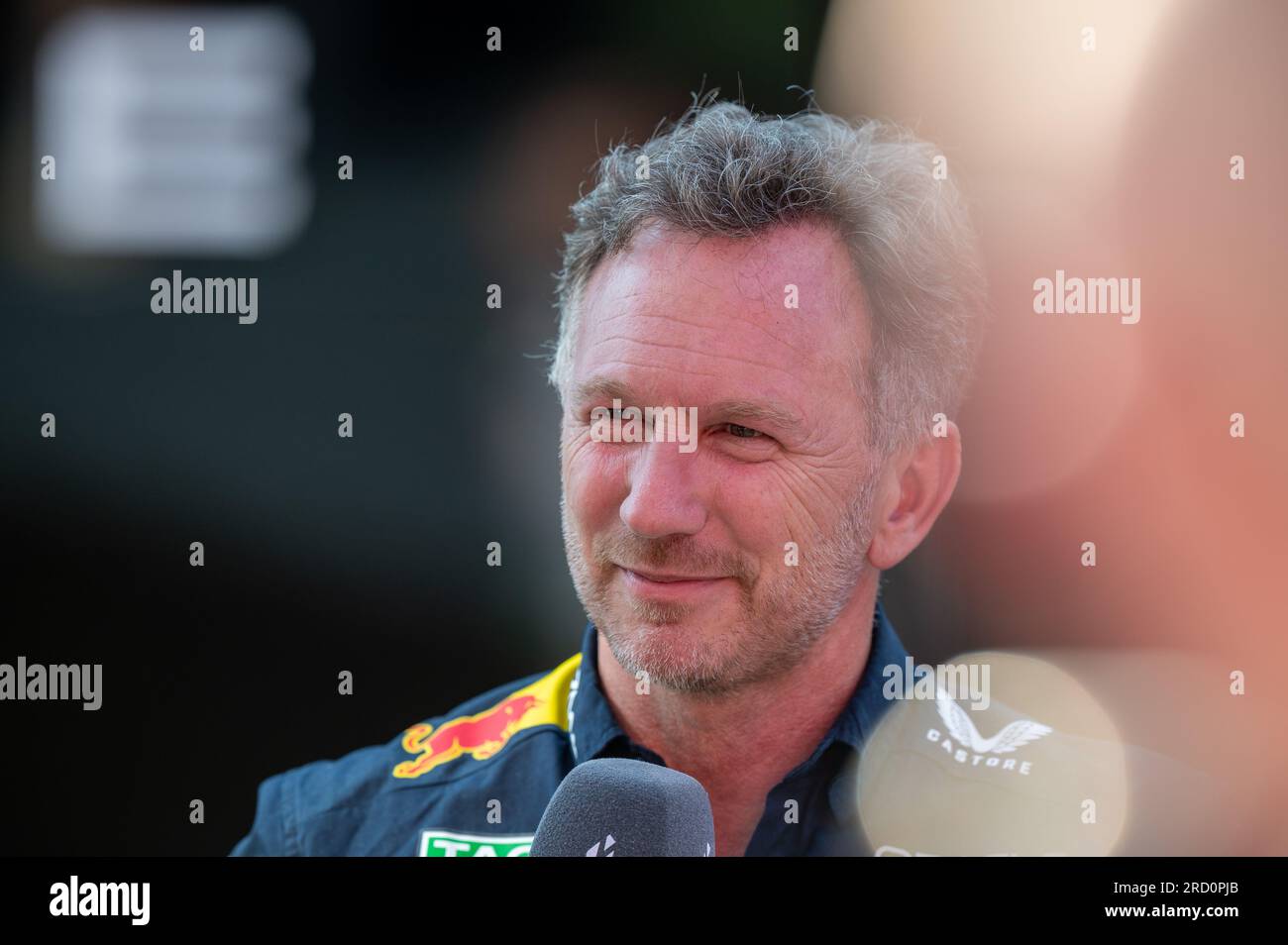 Silverstone, Großbritannien - Freitag, 7. Juli 2023 - FORMEL 1 ARAMCO BRITISH GRAND PRIX 2023 - CHRISTIAN HORNER (GROSSBRITANNIEN) - Oracle Red Bull Racing Team Stockfoto