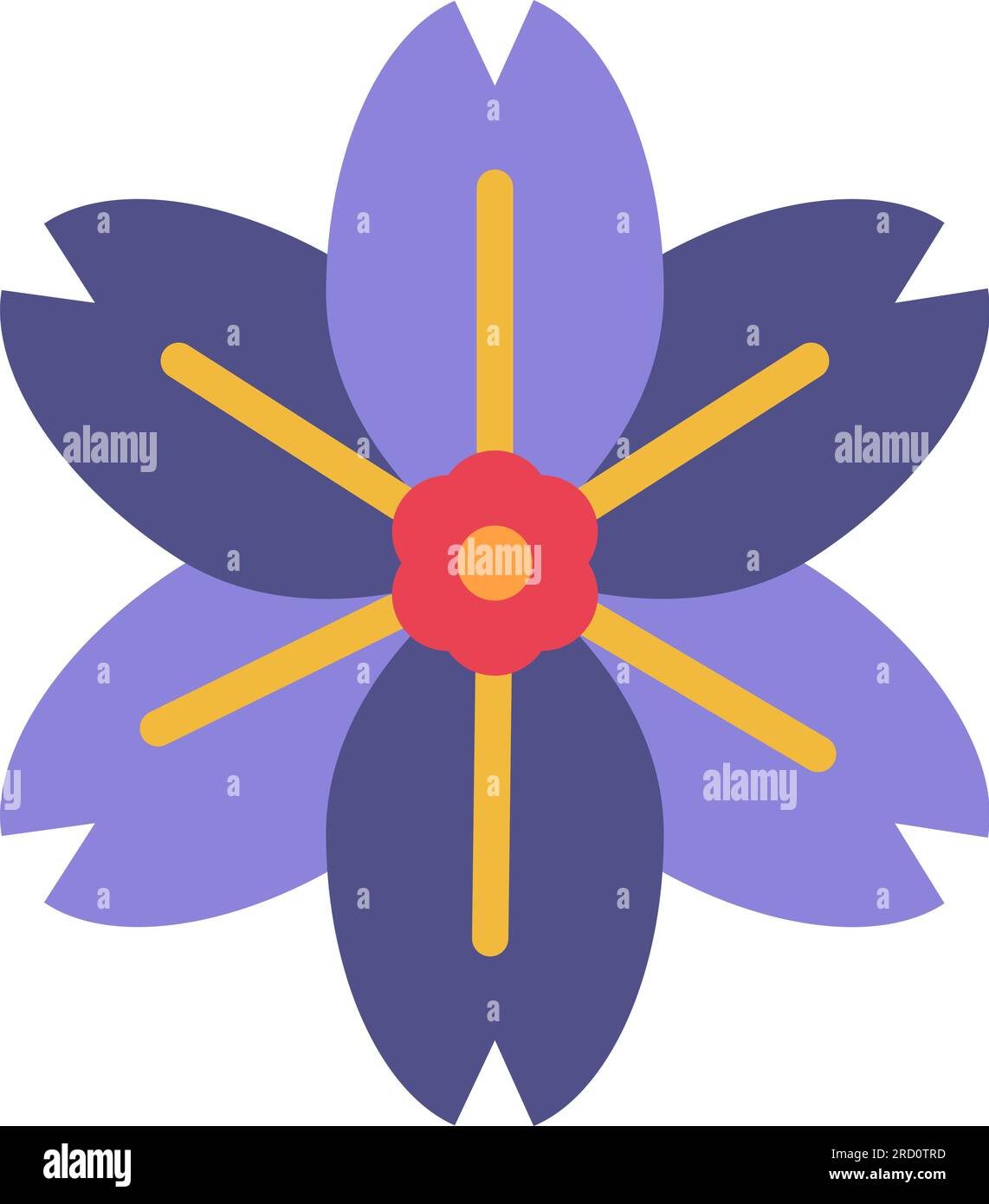 Alpine, Vergiss Mich Nicht Icon Image. Stock Vektor