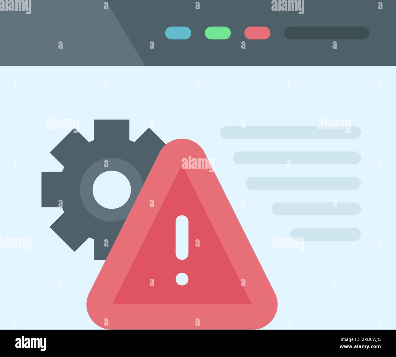 Bild Des Warnsymbols. Stock Vektor