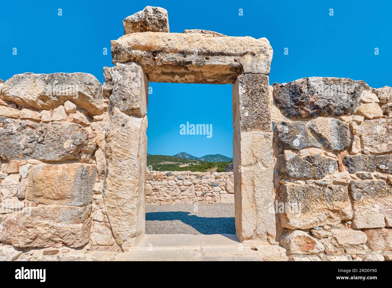 Burdur, Türkei - 16. Juli 2023: Ruinen in der alten Stadt Kibyra Stockfoto