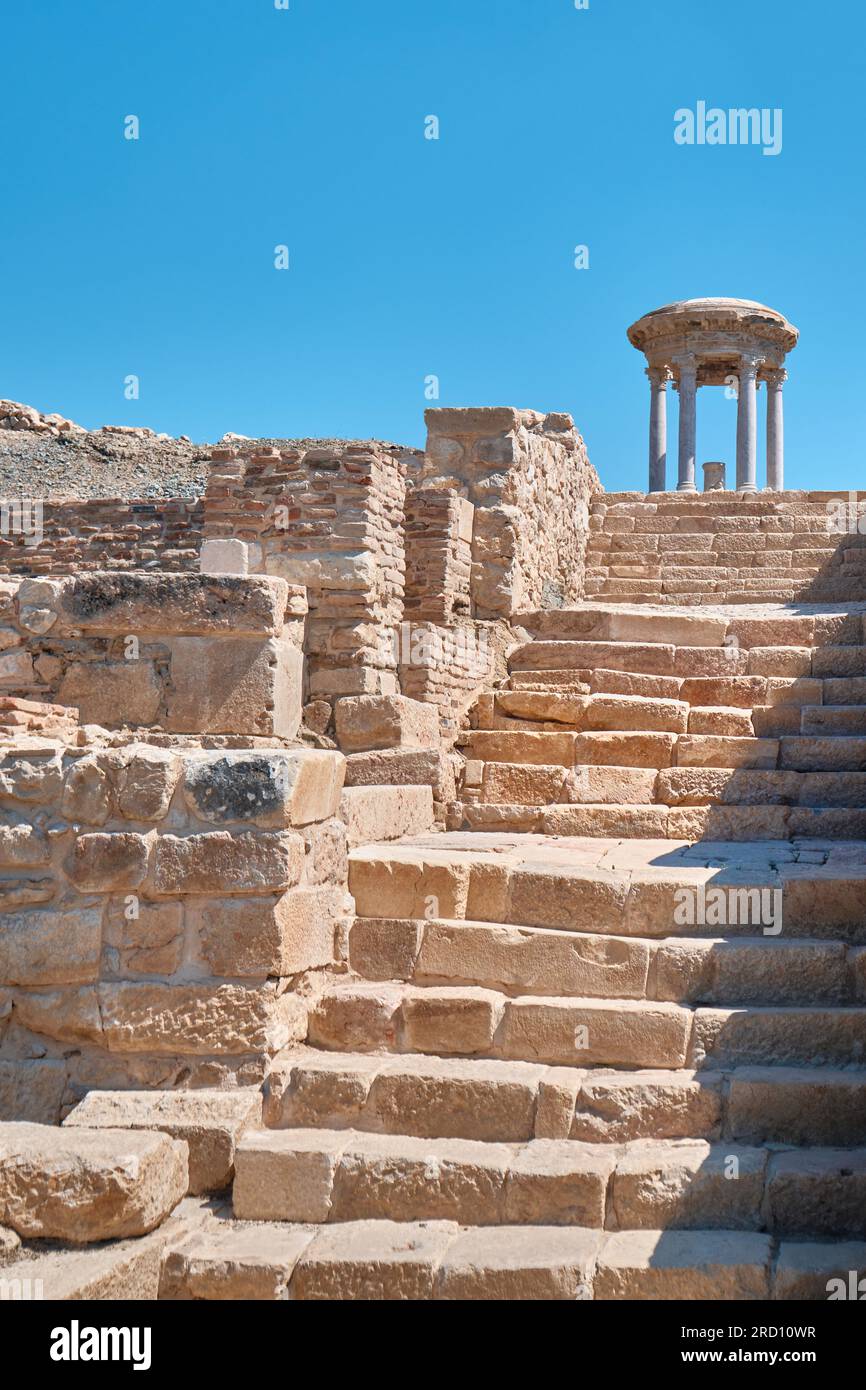 Burdur, Türkei - 16. Juli 2023: Restauriertes wunderschönes Nymphaeum in Kibyra Antike Stadt Stockfoto