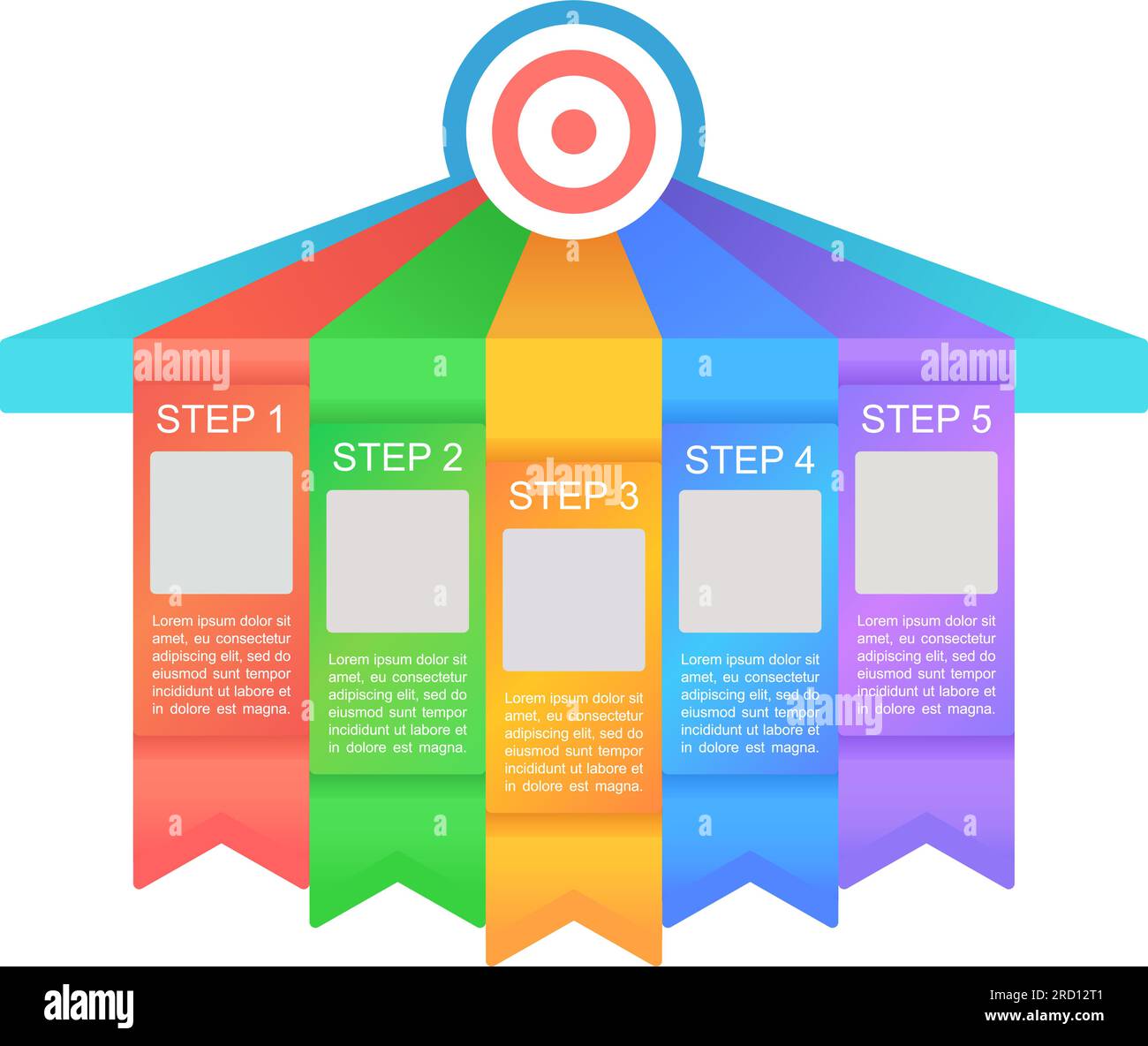 Entrepreneurs Ziele Infografik Chart Design-Vorlage Stock Vektor