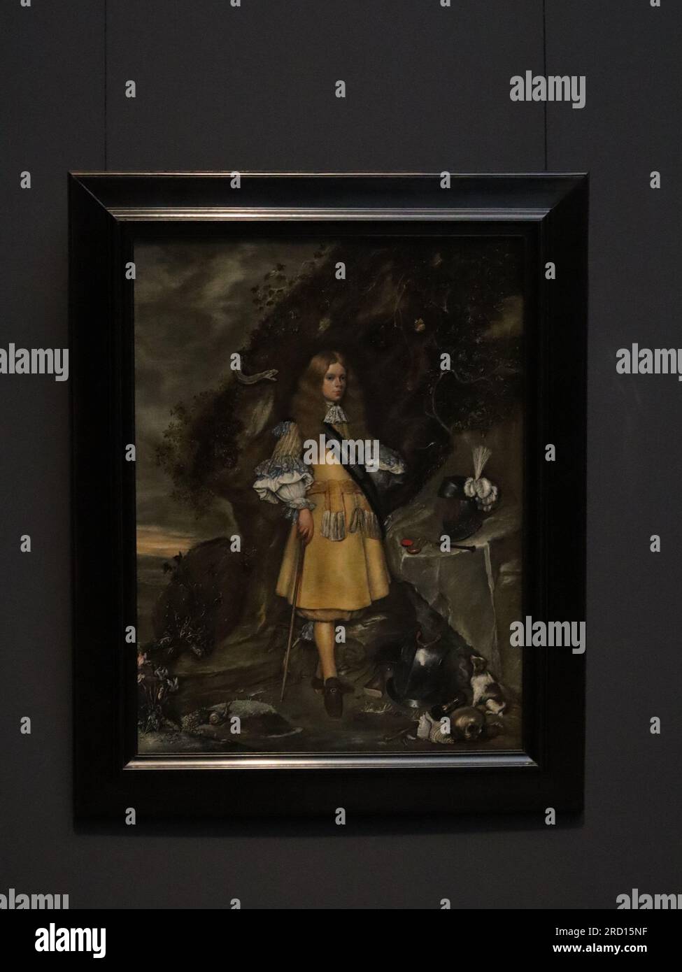 Gedenkporträt von Moses ter Borch, Gerard ter Borch (II), Gesina ter Borch, 1667 - 1669 - Rijksmuseum Stockfoto