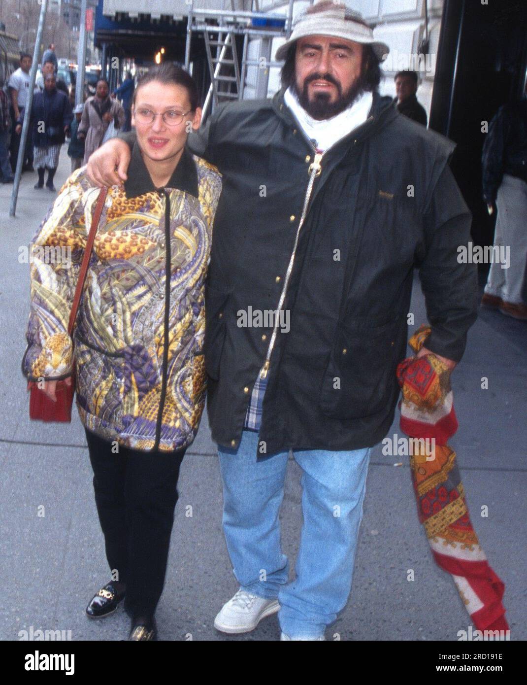 1996Luciano Pavarotti Nicoletta Mantovani Ehefrau John Barrett/PHOTOlink/MediaPunch Stockfoto