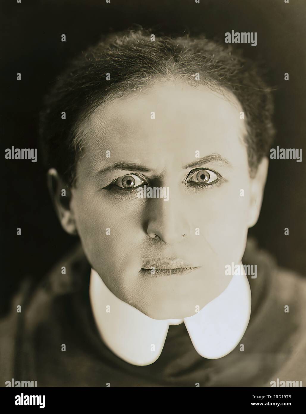 Gruseliges Porträt von Harry Houdini Stockfoto
