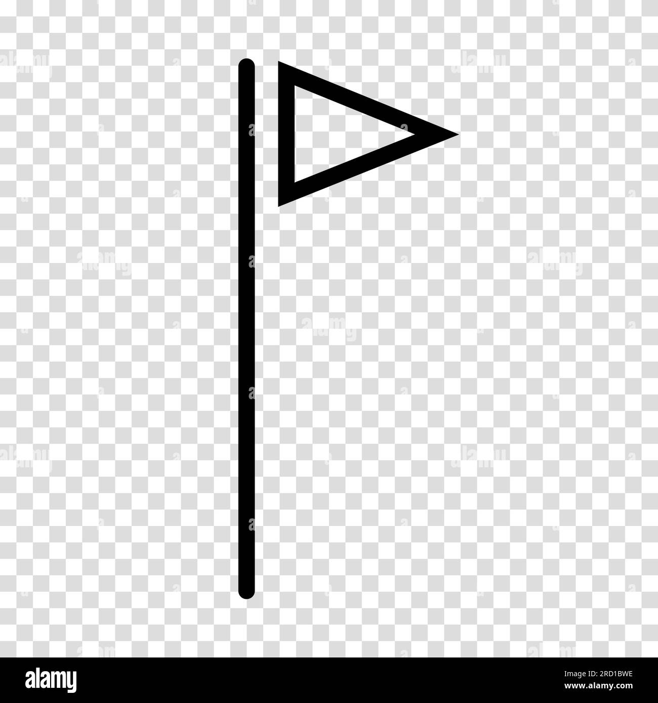 Symbol für PIN-Karte für Position. Flaches Design. Vektorzeichen auf transparentem Hintergrund. Stock Vektor