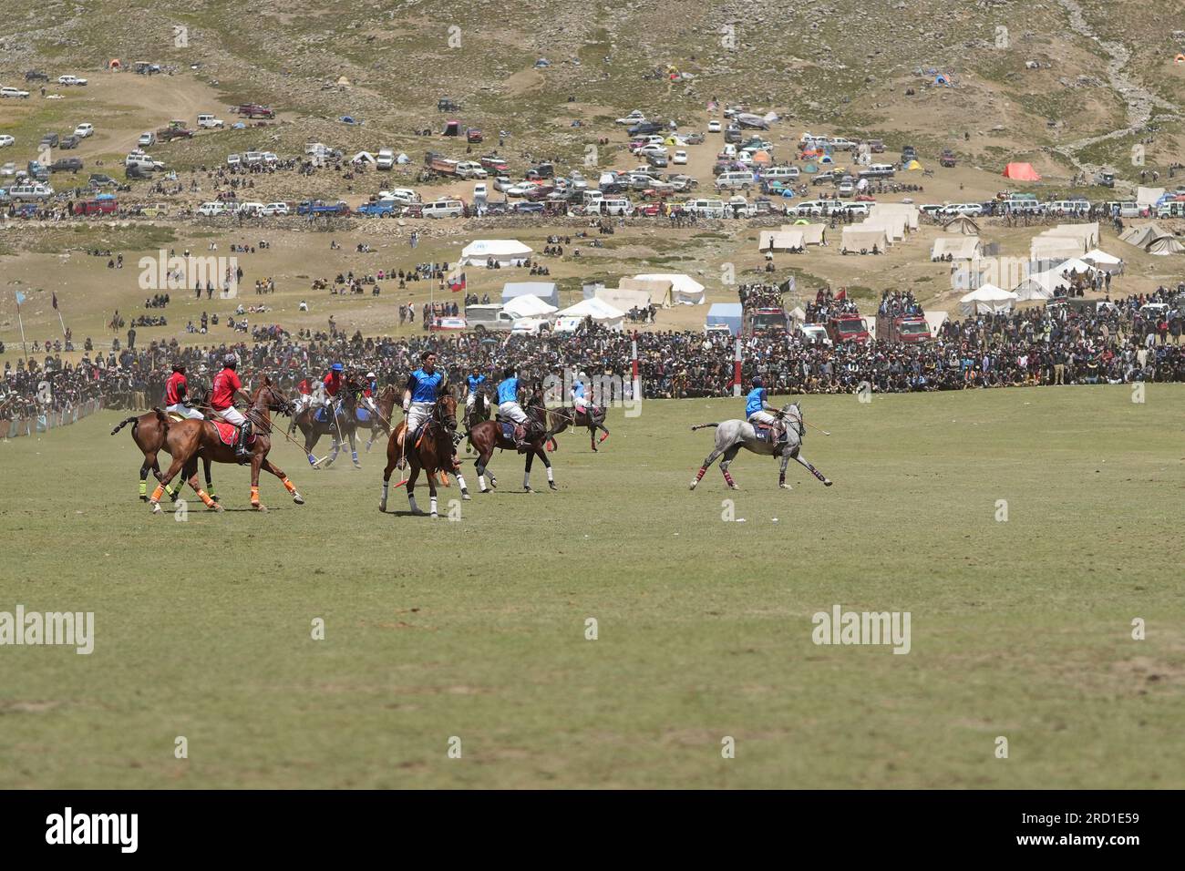 Polo-Platz beim Shandur Polo Festival Stockfoto