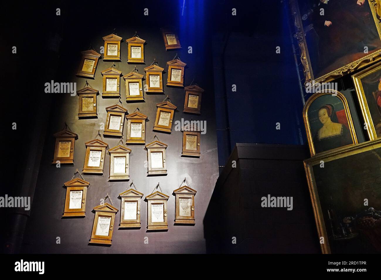 Hogwarts' tolles Hall-Kostüm und Requisiten auf der Warner bros Studio Tour London - The Making of Harry Potter, Großbritannien Stockfoto