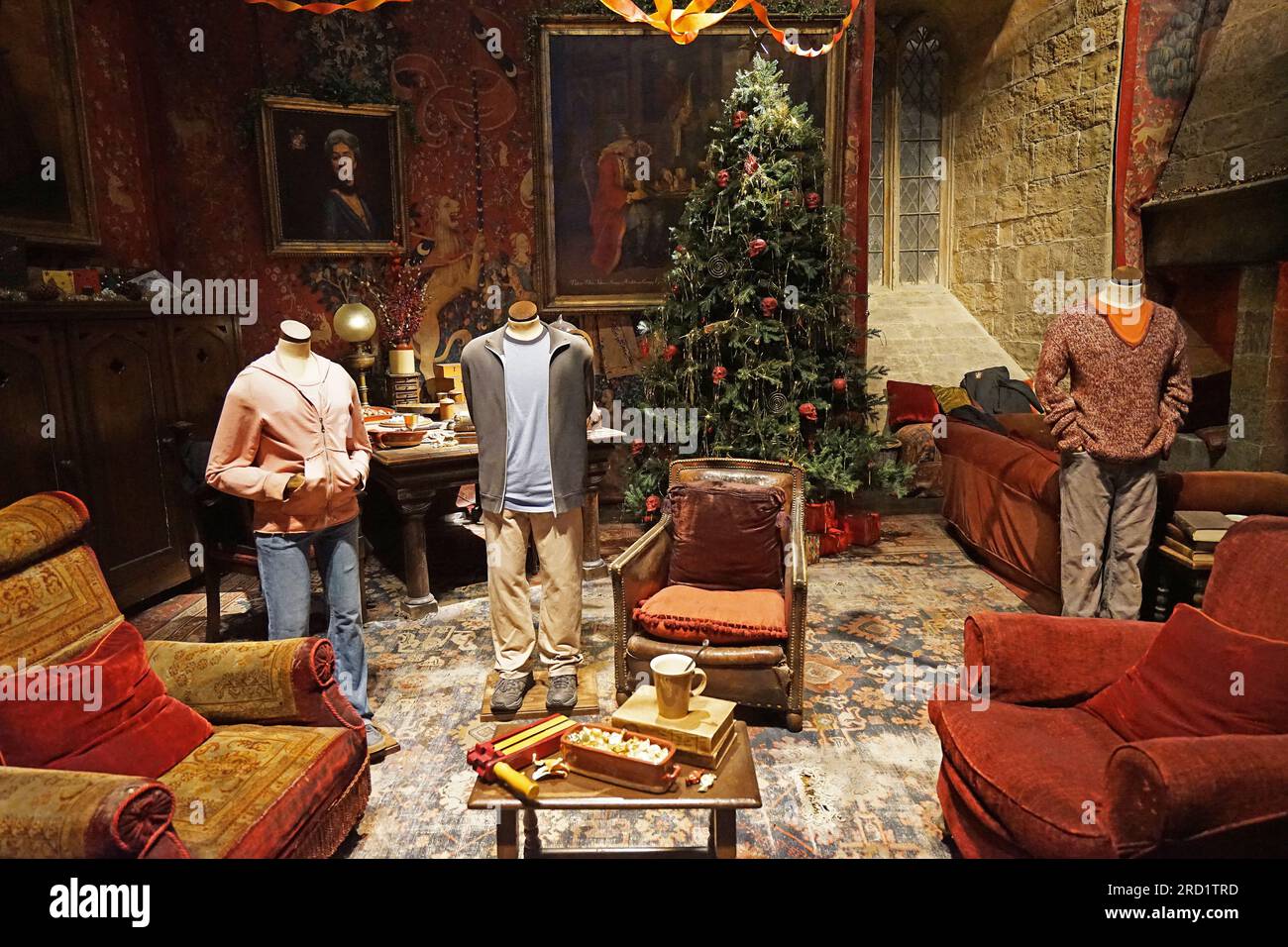 Hogwarts' tolles Hall-Kostüm und Requisiten auf der Warner bros Studio Tour London - The Making of Harry Potter, Großbritannien Stockfoto