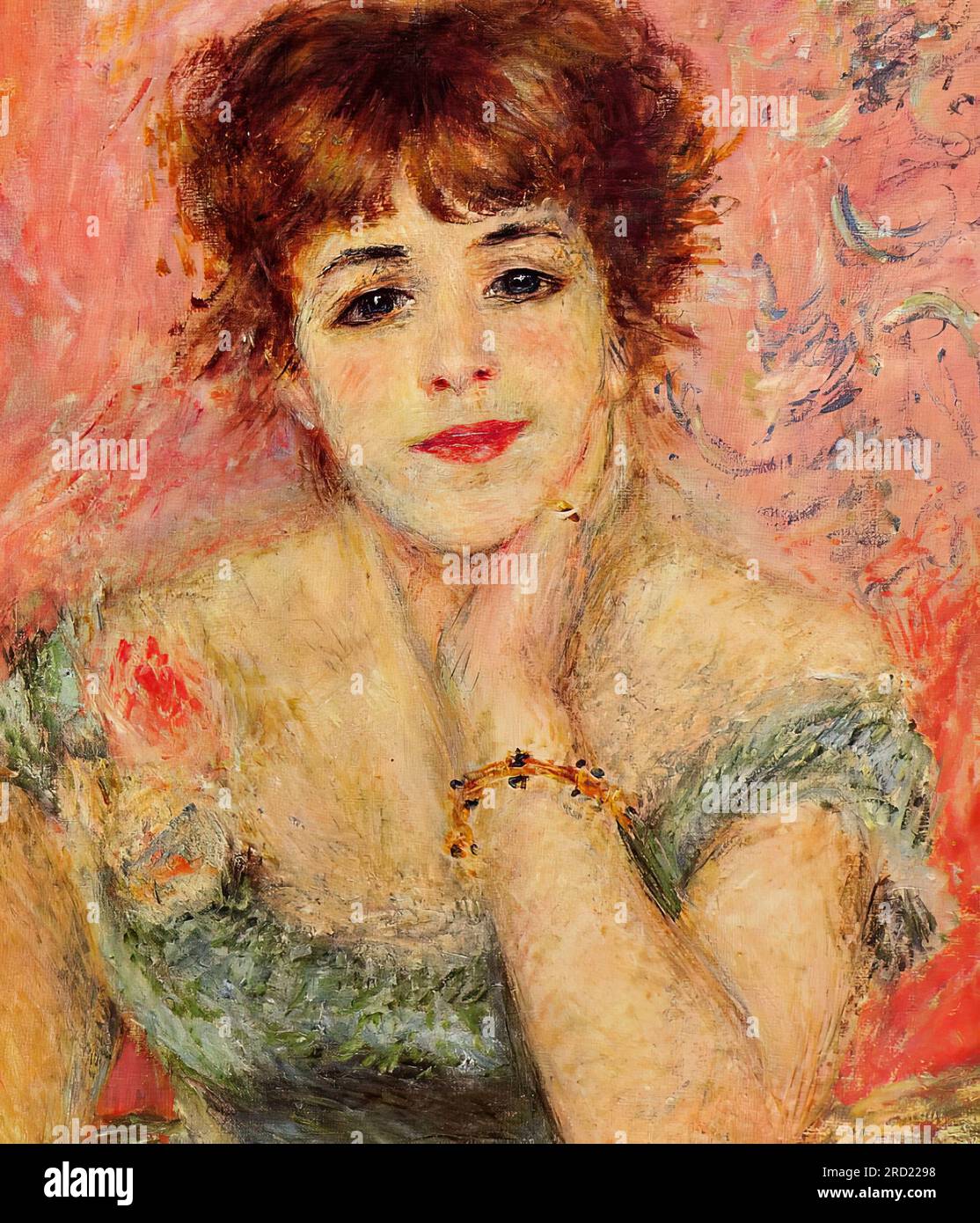 Pierre-Auguste Renoir – Jeanne Samary (auch bekannt als La Reverie) 1877 Stockfoto