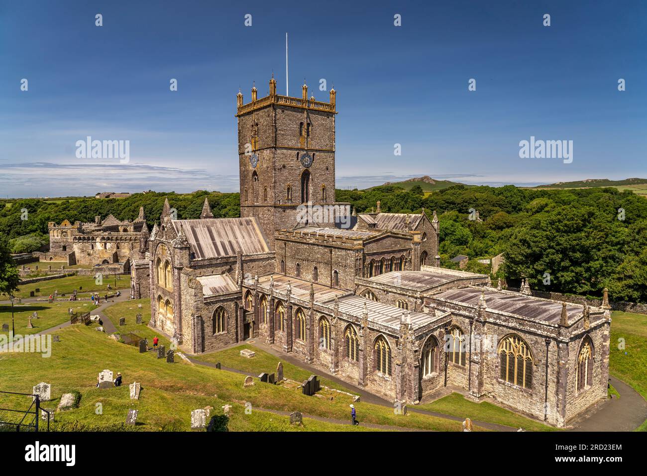 Kathedrale von St Davids, Wales, Großbritannien, Europa | St Davids Cathedral, Wales, Vereinigtes Königreich Großbritannien, Europa Stockfoto