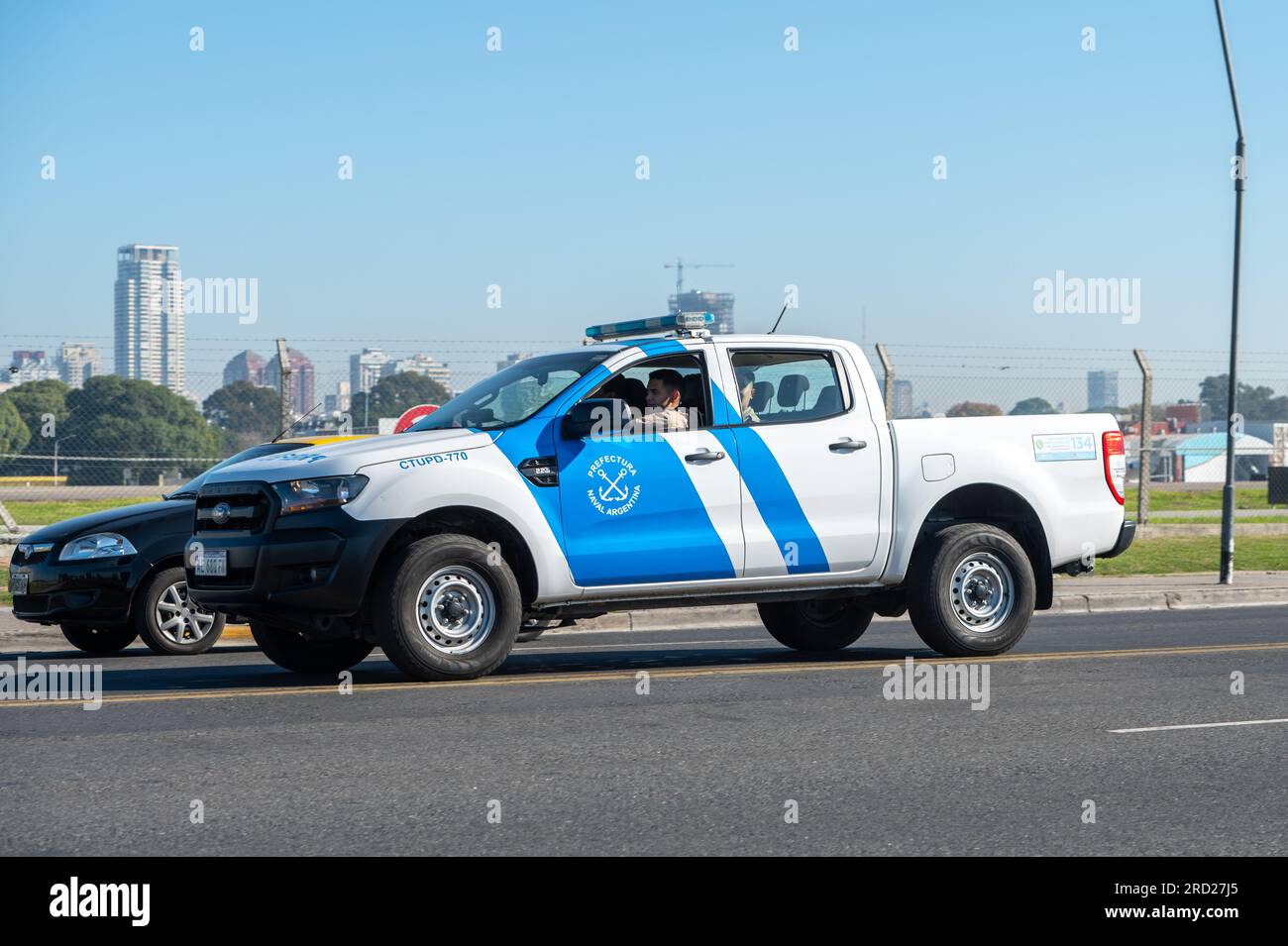 Buenos Aires, Argentinien : 2023. Mai 15 : Mobile der argentinischen Marinepräfektur in Aeroparque in Buenos Aires, Hauptstadt der argentinischen Republik 2 Stockfoto