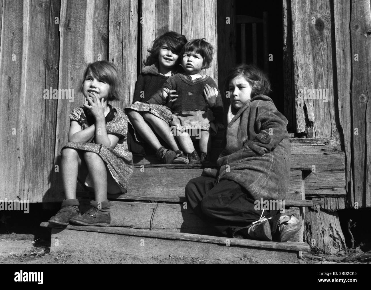 Annemarie Schwarzenbach - Fotos aus den USA in den dreißiger Jahren - Kinder in Lumberton, USA Stockfoto