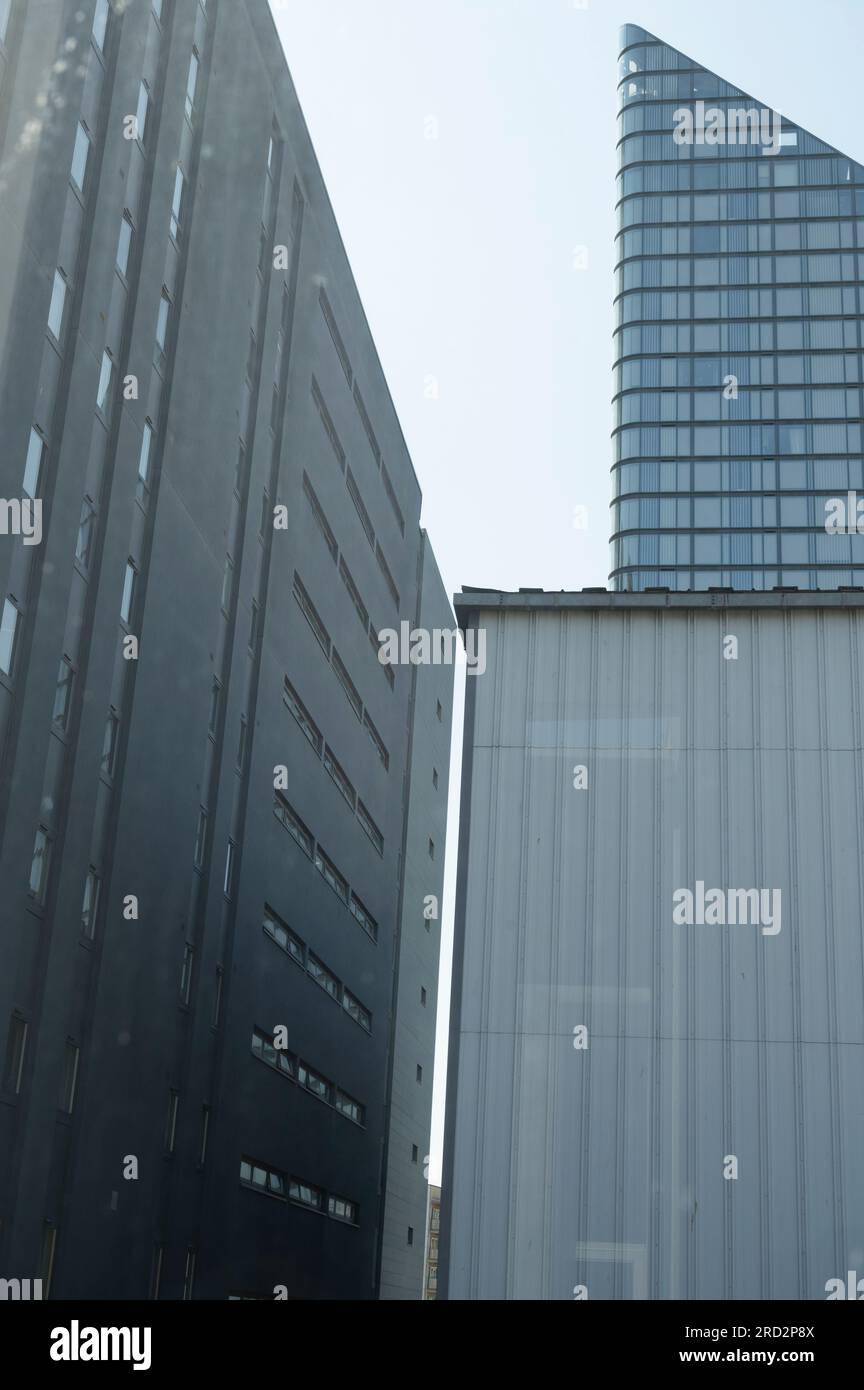 Alte Straße, London. Neue Architektur Stockfoto