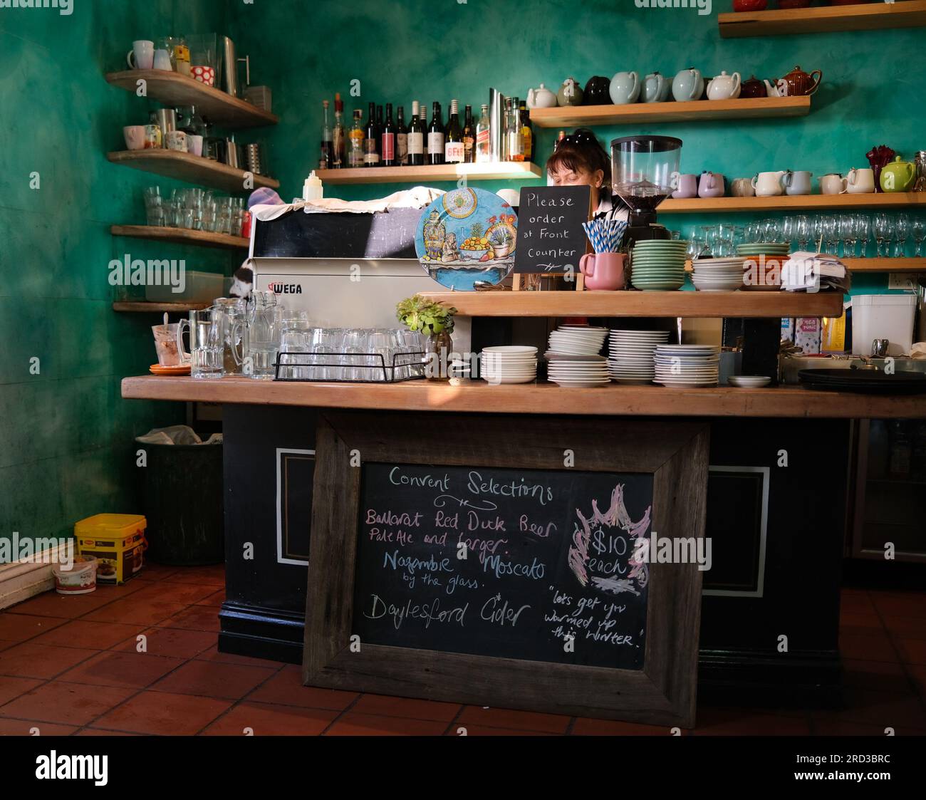 Das Convent Cafe and Gallery in Daylesford, Victoria, Australien Stockfoto