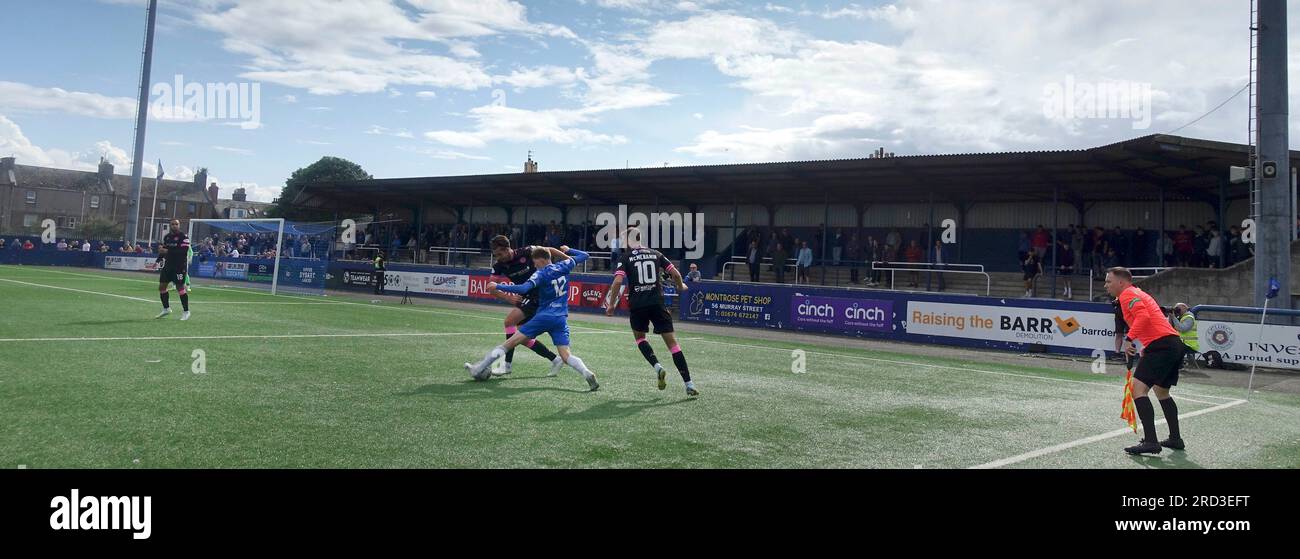 Links Park Stadium, Montrose, Angus, Schottland. Stockfoto