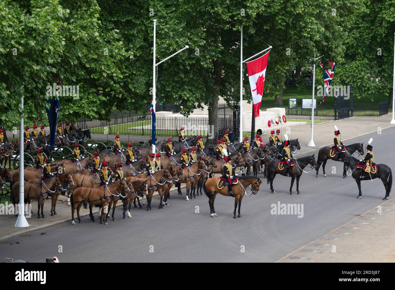 "Trooping the Colour" - Bericht des Oberst 2022 Stockfoto