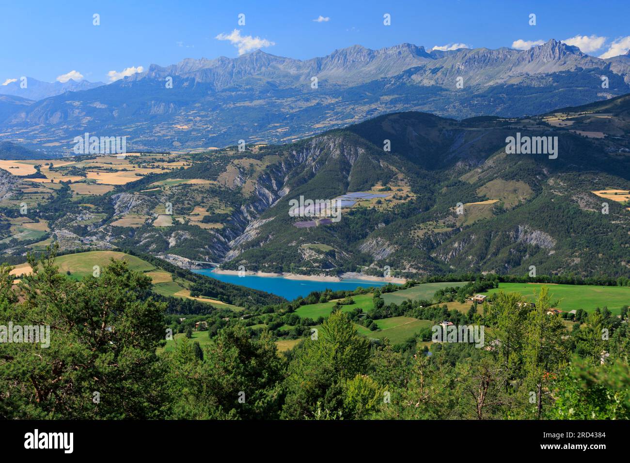 Lac de Serre Poncon Verdon Gorge Provence-Alpes-Côte d'Azur Alpes-de-Haute-Provence Frankreich Stockfoto