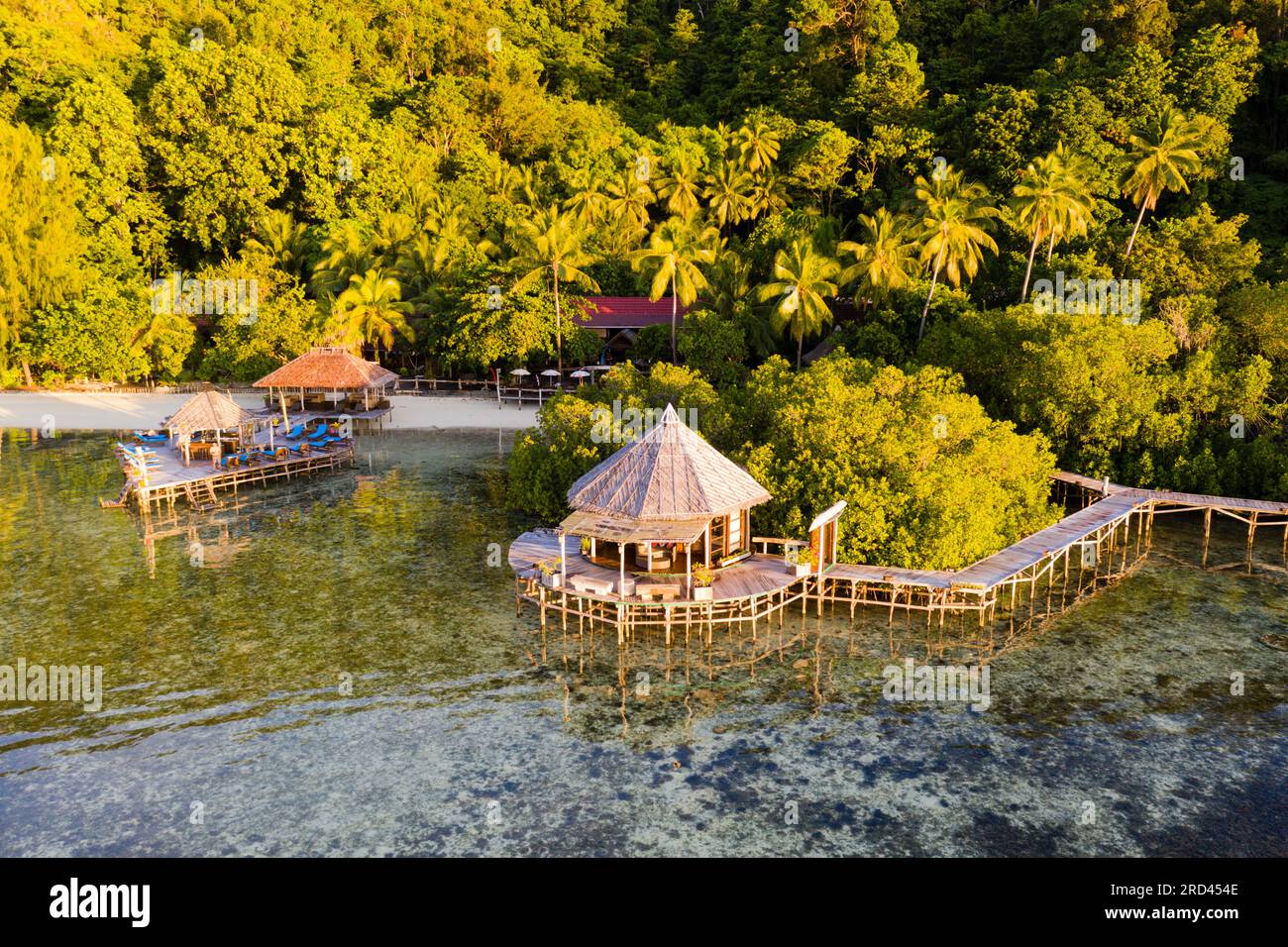 Impressions Raja Ampat Dive Lodge, Raja Ampat, West Papua, Indonesien Stockfoto