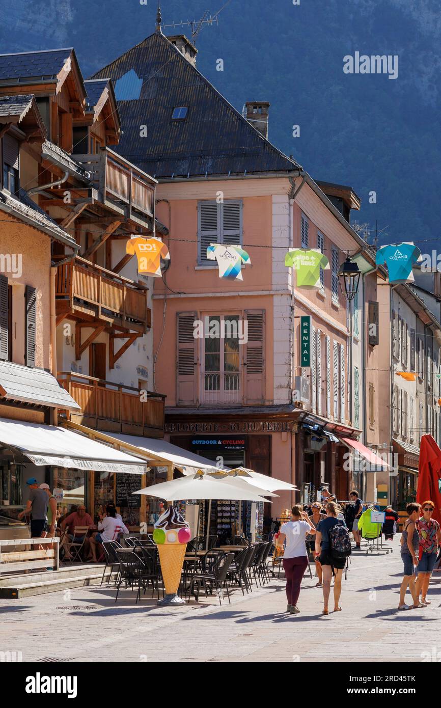 Le Bourg-d Oisans, Grenoble, Isere, Auvergne-Rhone-Alpes, Frankreich Stockfoto