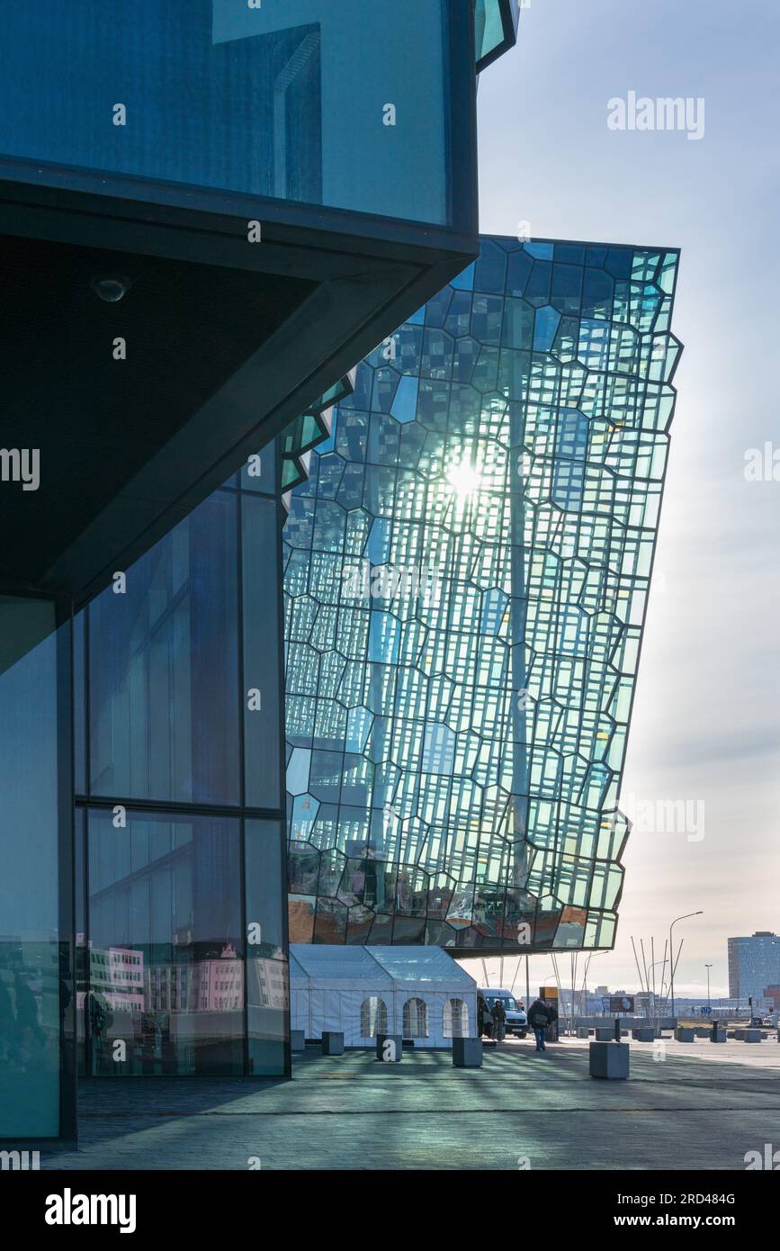 Konzerthaus Harpa in Reykjavik, Island Stockfoto