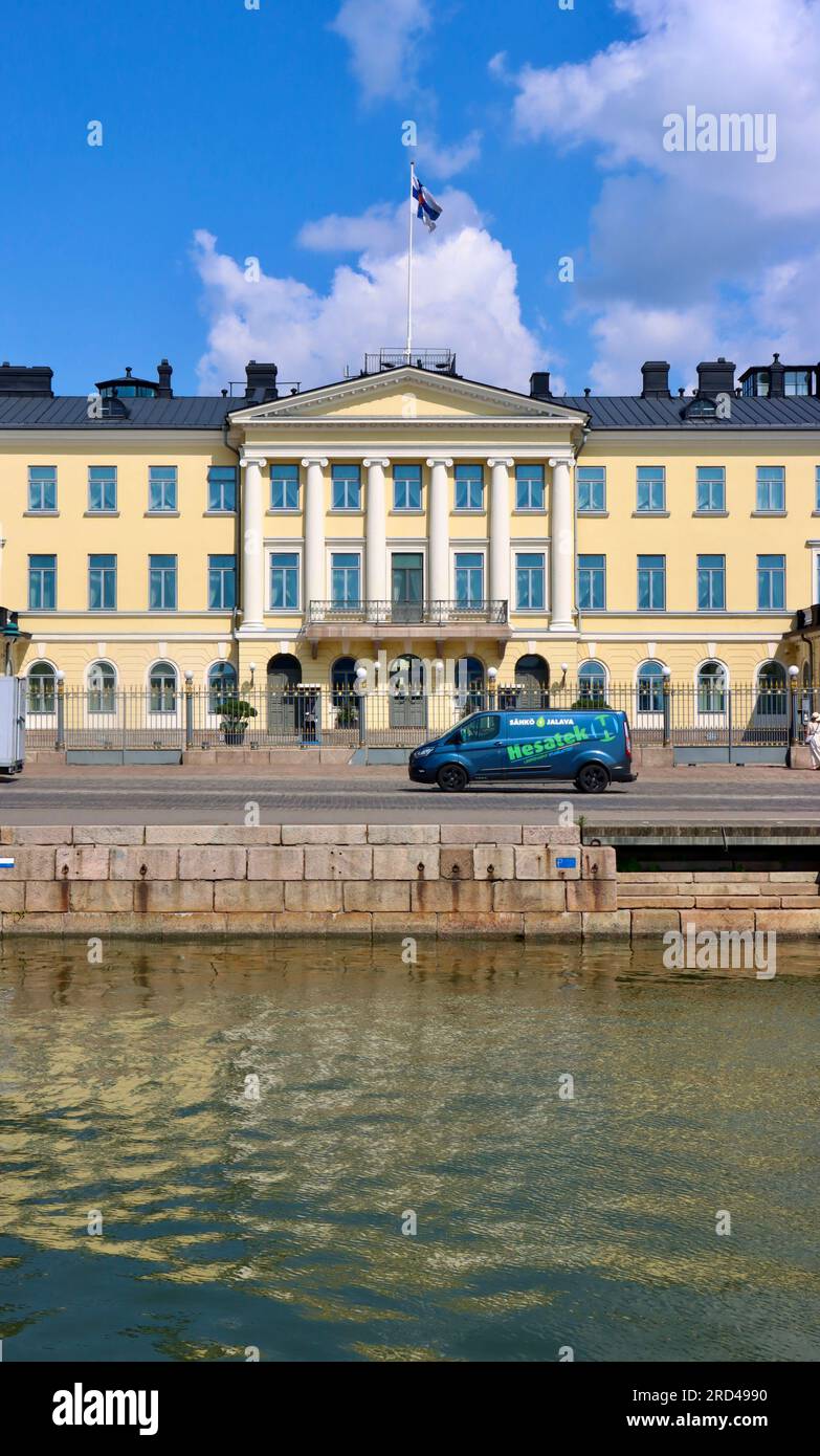 Finnischer Präsidentenpalast (Presidentinlinna), Helsinki, Finnland Stockfoto