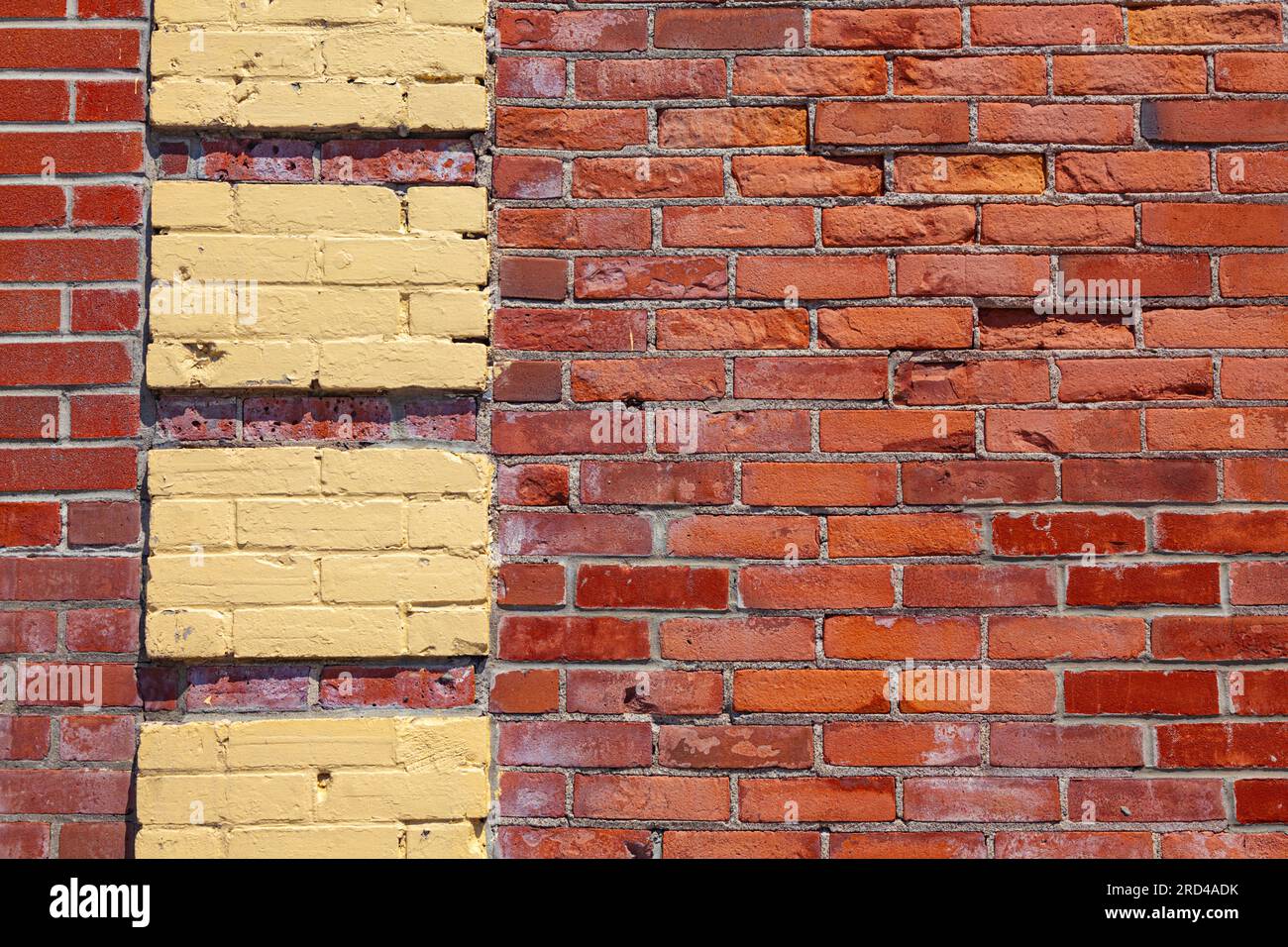 Abstraktes Feature des Albion Building in Gravenhurst, Ontario, Kanada Stockfoto