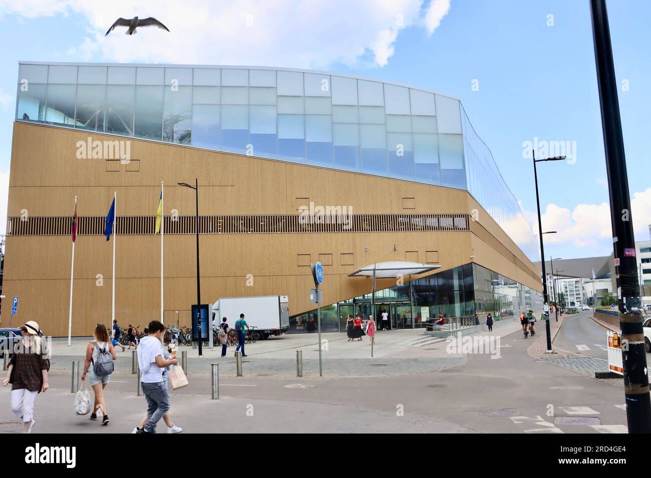 Helsinki Central Library Oodi im Zentrum von Helsinki, Finnland Stockfoto