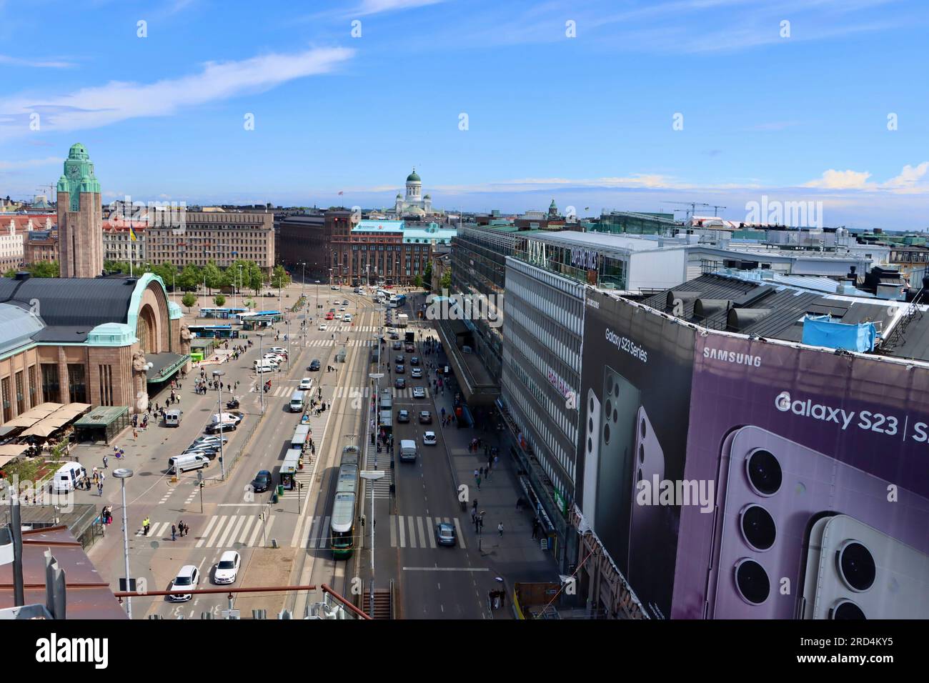 Der Hauptbahnhof Helsinki wurde vom Architekten Eliel Saarinen entworfen Stockfoto